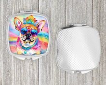 Load image into Gallery viewer, Pug Hippie Dawg Compact Mirror – Stylish Purse Mirror with Artistic Covers