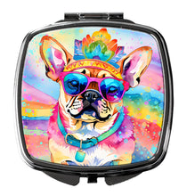 Load image into Gallery viewer, Pug Hippie Dawg Compact Mirror – Stylish Purse Mirror with Artistic Covers