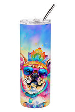 Load image into Gallery viewer, Pug Hippie Dawg Stainless Steel Skinny Tumbler