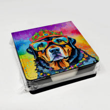 Load image into Gallery viewer, Rottweiler Hippie Dawg PU Leather Note Paper Holder