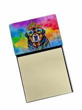 Load image into Gallery viewer, Rottweiler Hippie Dawg Sticky Note Holder- Refiilable Desk Accessory Note Pad