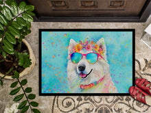 Load image into Gallery viewer, Samoyed Hippie Dawg Doormat - 24x36 Decorative Floor Mat – Indoor/Outdoor Rug with Artistic Flair