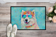Load image into Gallery viewer, Samoyed Hippie Dawg Doormat - 18X27 Indoor / Outdoor Rug | Made in USA