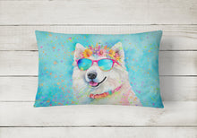 Load image into Gallery viewer, Samoyed Hippie Dawg Fabric Decorative Pillow