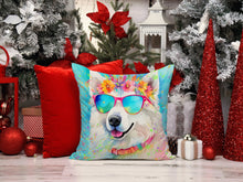 Load image into Gallery viewer, Samoyed Hippie Dawg Fabric Decorative Pillow