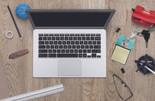 Load image into Gallery viewer, Samoyed Hippie Dawg Sticky Note Holder- Refiilable Desk Accessory Note Pad