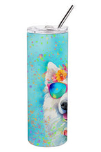 Load image into Gallery viewer, Samoyed Hippie Dawg Stainless Steel Skinny Tumbler