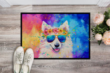 Load image into Gallery viewer, Samoyed Hippie Dawg Doormat - 24x36 Decorative Floor Mat – Indoor/Outdoor Rug with Artistic Flair