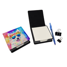 Load image into Gallery viewer, Samoyed Hippie Dawg PU Leather Note Paper Holder
