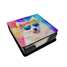 Load image into Gallery viewer, Samoyed Hippie Dawg PU Leather Note Paper Holder