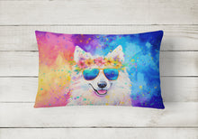 Load image into Gallery viewer, Samoyed Hippie Dawg Fabric Decorative Pillow