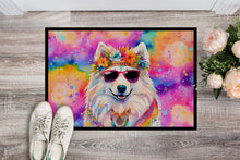 Load image into Gallery viewer, Samoyed Hippie Dawg Doormat - 24x36 Decorative Floor Mat – Indoor/Outdoor Rug with Artistic Flair