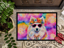 Load image into Gallery viewer, Samoyed Hippie Dawg Doormat - 24x36 Decorative Floor Mat – Indoor/Outdoor Rug with Artistic Flair