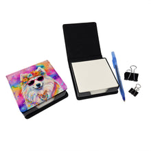 Load image into Gallery viewer, Samoyed Hippie Dawg PU Leather Note Paper Holder