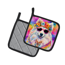 Load image into Gallery viewer, Samoyed Hippie Dawg Pot Holders - Set of 2 Decorative Kitchen Helpers | Made in the USA