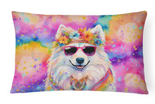 Load image into Gallery viewer, Samoyed Hippie Dawg Fabric Decorative Pillow