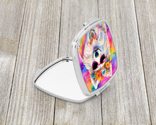 Load image into Gallery viewer, Samoyed Hippie Dawg Compact Mirror – Stylish Purse Mirror with Artistic Covers