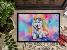 Load image into Gallery viewer, Samoyed Hippie Dawg Doormat - 24x36 Decorative Floor Mat – Indoor/Outdoor Rug with Artistic Flair