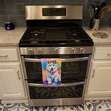 Load image into Gallery viewer, Samoyed Hippie Dawg Kitchen Towel