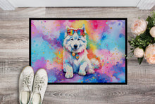 Load image into Gallery viewer, Samoyed Hippie Dawg Doormat - 18X27 Indoor / Outdoor Rug | Made in USA