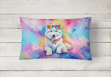 Load image into Gallery viewer, Samoyed Hippie Dawg Fabric Decorative Pillow
