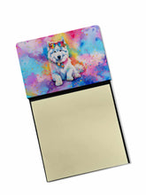 Load image into Gallery viewer, Samoyed Hippie Dawg Sticky Note Holder- Refiilable Desk Accessory Note Pad