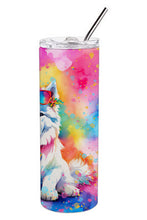 Load image into Gallery viewer, Samoyed Hippie Dawg Stainless Steel Skinny Tumbler