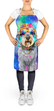 Load image into Gallery viewer, Schnauzer Hippie Dawg Apron – Artist-Designed Kitchen, BBQ &amp; Craft Apron