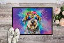 Load image into Gallery viewer, Schnauzer Hippie Dawg Doormat - 18X27 Indoor / Outdoor Rug | Made in USA