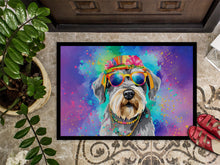 Load image into Gallery viewer, Schnauzer Hippie Dawg Doormat - 18X27 Indoor / Outdoor Rug | Made in USA