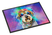 Load image into Gallery viewer, Schnauzer Hippie Dawg Doormat - 18X27 Indoor / Outdoor Rug | Made in USA