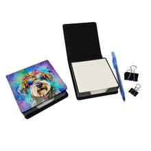Load image into Gallery viewer, Schnauzer Hippie Dawg PU Leather Note Paper Holder
