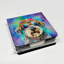 Load image into Gallery viewer, Schnauzer Hippie Dawg PU Leather Note Paper Holder