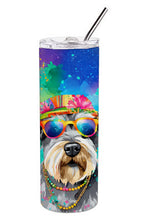 Load image into Gallery viewer, Schnauzer Hippie Dawg Stainless Steel Skinny Tumbler