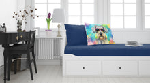 Load image into Gallery viewer, Schnauzer Hippie Dawg Standard Pillowcase – Artistic Decorative Front, White Back