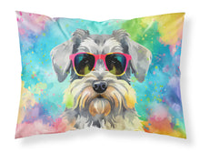 Load image into Gallery viewer, Schnauzer Hippie Dawg Standard Pillowcase – Artistic Decorative Front, White Back