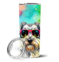 Load image into Gallery viewer, Schnauzer Hippie Dawg Stainless Steel Skinny Tumbler