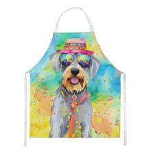 Load image into Gallery viewer, Schnauzer Hippie Dawg Apron – Artist-Designed Kitchen, BBQ &amp; Craft Apron