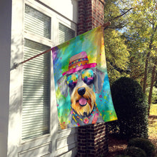 Load image into Gallery viewer, Schnauzer Hippie Dawg House Flag