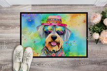 Load image into Gallery viewer, Schnauzer Hippie Dawg Doormat - 18X27 Indoor / Outdoor Rug | Made in USA