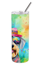 Load image into Gallery viewer, Schnauzer Hippie Dawg Stainless Steel Skinny Tumbler