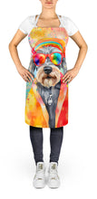 Load image into Gallery viewer, Schnauzer Hippie Dawg Apron – Artist-Designed Kitchen, BBQ &amp; Craft Apron