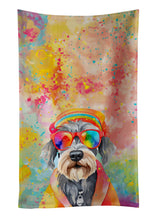 Load image into Gallery viewer, Schnauzer Hippie Dawg Kitchen Towel