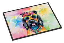Load image into Gallery viewer, Scottish Terrier Hippie Dawg Doormat - 24x36 Decorative Floor Mat – Indoor/Outdoor Rug with Artistic Flair