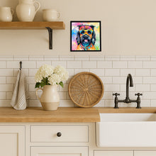 Load image into Gallery viewer, Scottish Terrier Hippie Dawg Framed Metal Print