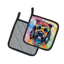Load image into Gallery viewer, Scottish Terrier Hippie Dawg Pot Holders - Set of 2 Decorative Kitchen Helpers | Made in the USA