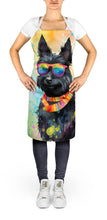 Load image into Gallery viewer, Scottish Terrier Hippie Dawg Apron – Artist-Designed Kitchen, BBQ &amp; Craft Apron