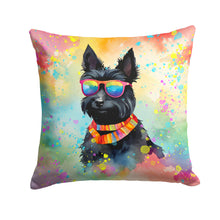 Load image into Gallery viewer, Scottish Terrier Hippie Dawg Fabric Decorative Pillow