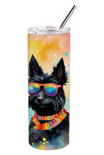 Load image into Gallery viewer, Scottish Terrier Hippie Dawg Stainless Steel Skinny Tumbler