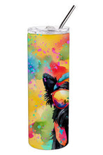 Load image into Gallery viewer, Scottish Terrier Hippie Dawg Stainless Steel Skinny Tumbler